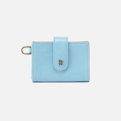 Jean Accordion Card Case In Polished Leather - Stratosphere