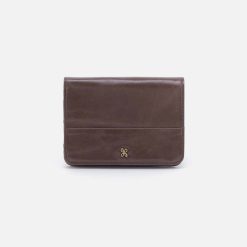 Jill Bifold Wallet in Polished Leather - Hearthstone