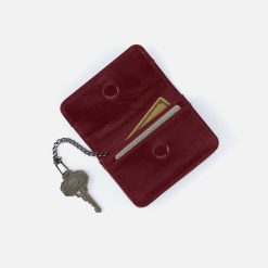 Alternative view of Jill Flap Card Case in Polished Leather - Saddleberry