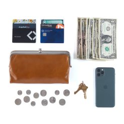 Alternative view of Lauren Clutch-Wallet in Polished Leather - Truffle