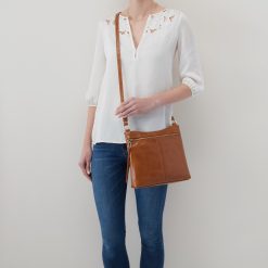 Alternative view of Cambel Crossbody In Polished Leather - Natural