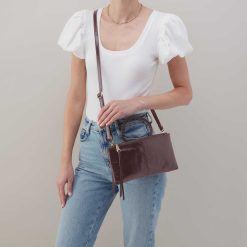 Alternative view of Sable Crossbody in Polished Leather - Hearthstone
